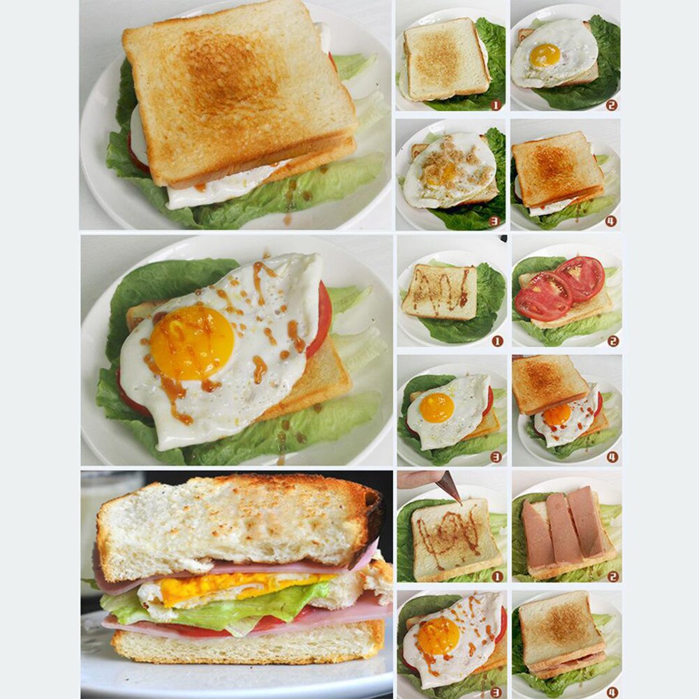 Tostadora rápida para el hogar, máquina para hacer pan, sándwich, 4 rebanadas, con ranura ancha, 1300W