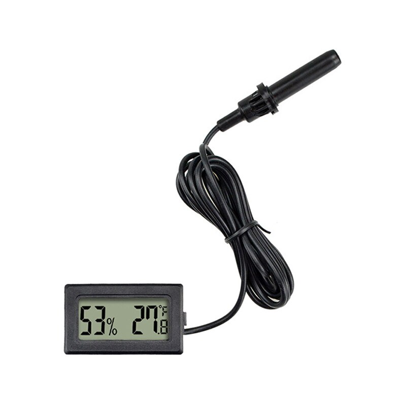 Embedded Digital Hygrometer Humidity Gauge Monitor Digital Thermometer Humidity Electronic Instruments Hygrometer Temperature 2: Fahrenheit black1.5m