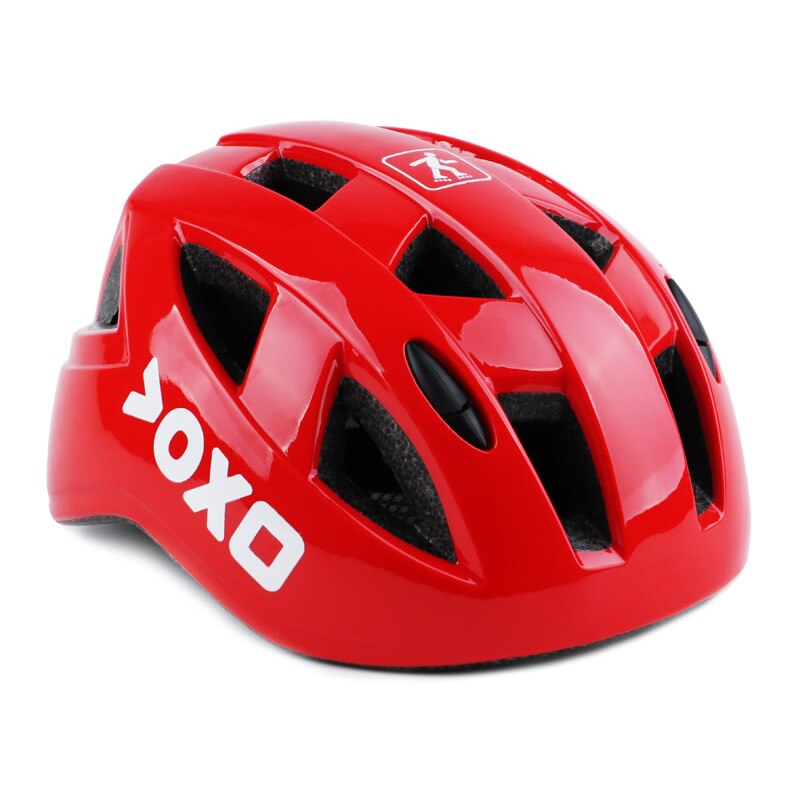 Ultralight Kids Bicycle Helmet Children's Safety Cycling Skating Helmet Child Outdoor Sports Protect Gear Bike Equipment: Red / Non-integral M