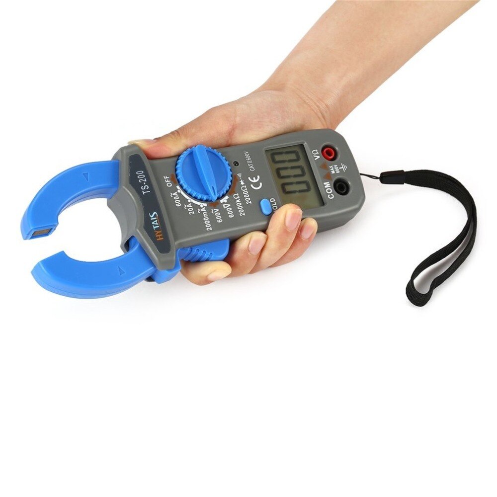 TS200 Digital Clamp Meter Multimeter AC/DC Tester Voltage Current Resistance Test Clampmeter 600A 600V Voltmeter Multimetro