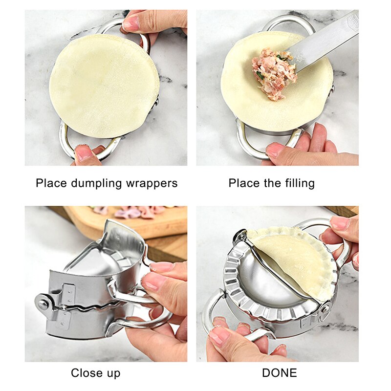 Kitchen Dumpling Maker Stainless Steel Dumpling Making Mold For Chinese Year Kitchen Accessories Baking Mold Dumpling Styler