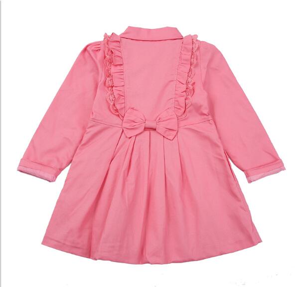 Vêtements d'automne pour enfants filles | trench coupe-vent, style long en coton solide pour filles,