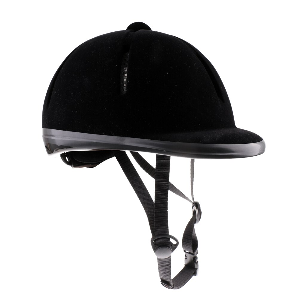 Velvet+ abs plastik børne ridehjelm fløjl rytter sikkerhedshoved hat 48-54cm