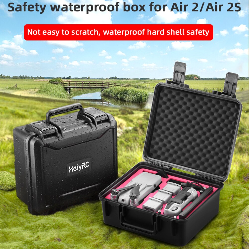 Explosion-Proof Portable Hard Shell Carrying Case for DJI Mavic Air 2/Air 2S Drone Protector Shockproof Waterproof Storage Box