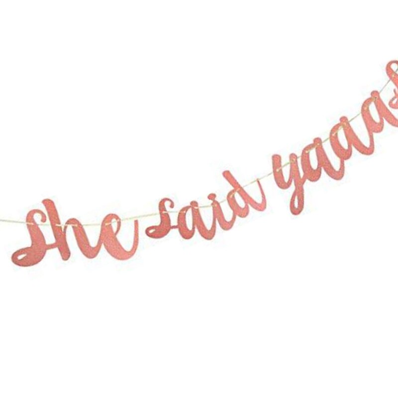 Glitter Paper Letters Banners Hanging Streamers Miss to Mrs DIY Garland Banner for Wedding Bridal Party Decoration