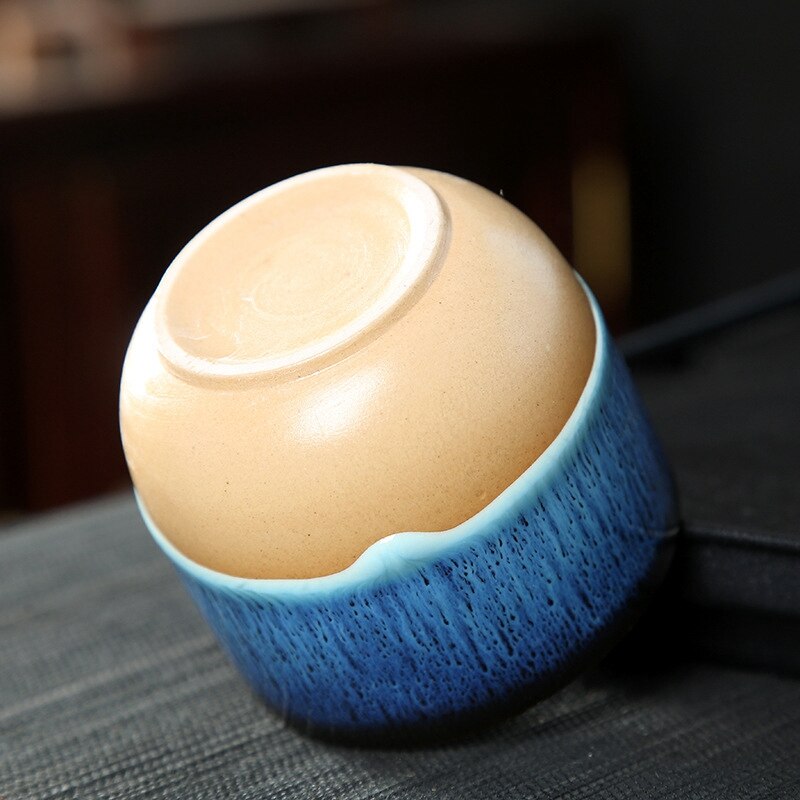1Pcs Keramische Kopje Thee Oven Change China Porselein Kung Fu Kopjes Aardewerk Drinkware Servies Water Mok Voor