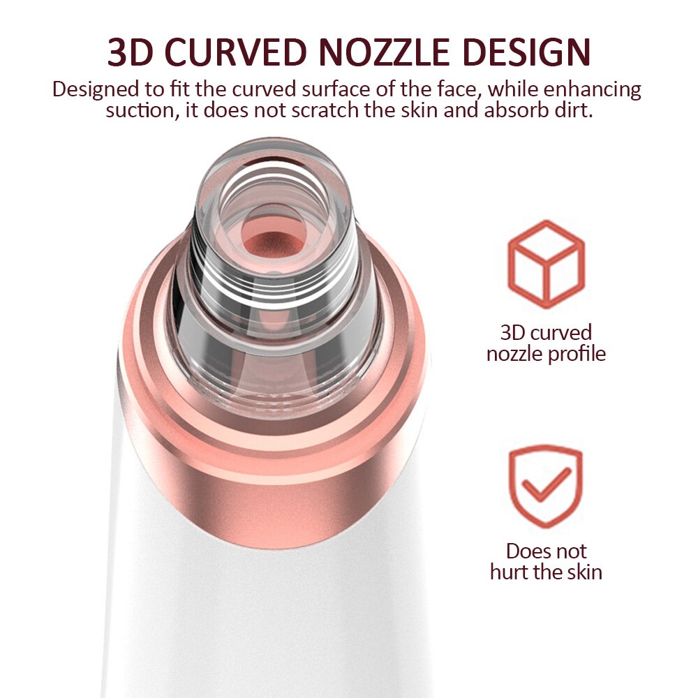 Usb Oplaadbare Visuele Comedondrukker Facial Poriën Zwart Hoofd Stofzuiger Vacuüm Zuigkracht Porie Schoner Wifi Microscoop Camera