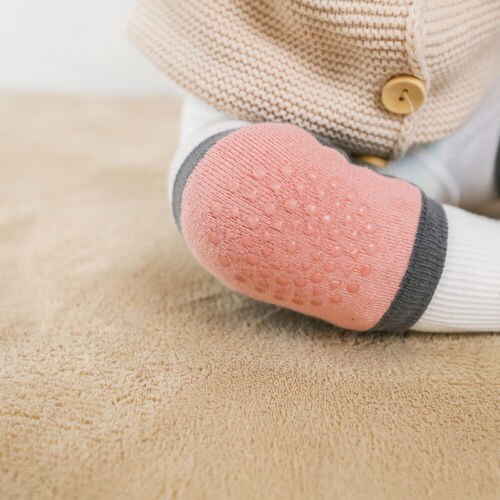Vinter bomuld ben varme baby kravlende knæbeskyttere sikkerhed anti-slip gåben albuebeskytter