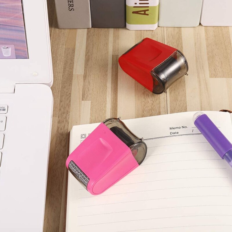 2 Pcs Identity Prevention Theft Stamp Identity Protection Guard Roller Stamp Wide Rolling Security Stamp