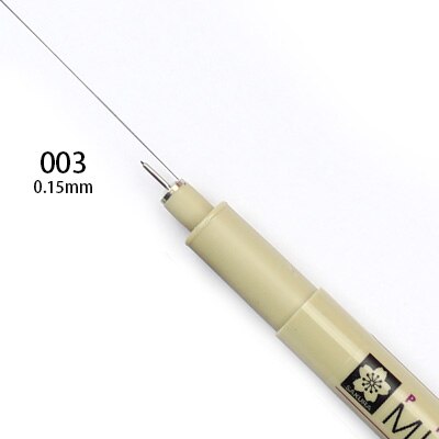 SAKURA Pigma Micron Pen drawing needle pen 003 005 1.0 01 02 03 04 05 08 Brush fine point Markers pen 10pcs sketch painting Art: 003