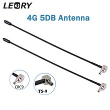 LEORY 2pcs 4G LTE Antenna with TS9 or CRC9 Connector For E398 E5372 E589 E392 Zte MF61 MF62 aircard 753s 5dbi Gain