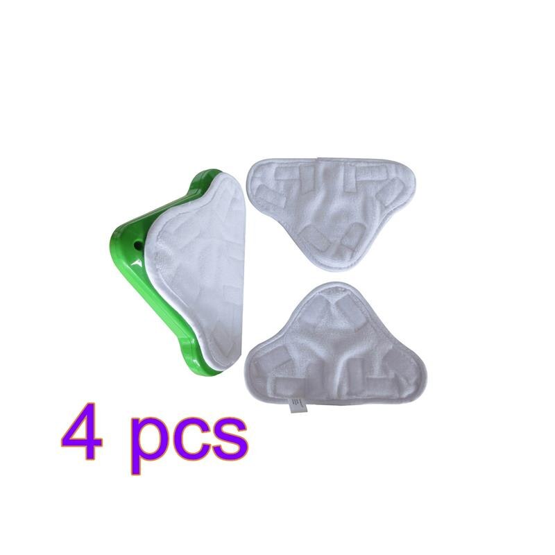 4Pcs Microvezel Steam Mop Floor Wasbare Vervanging Pad Steam Mop Vervanging Microvezel Hoofd Voor H2O H20 X5 Stoom Mop pad: 4 Piece