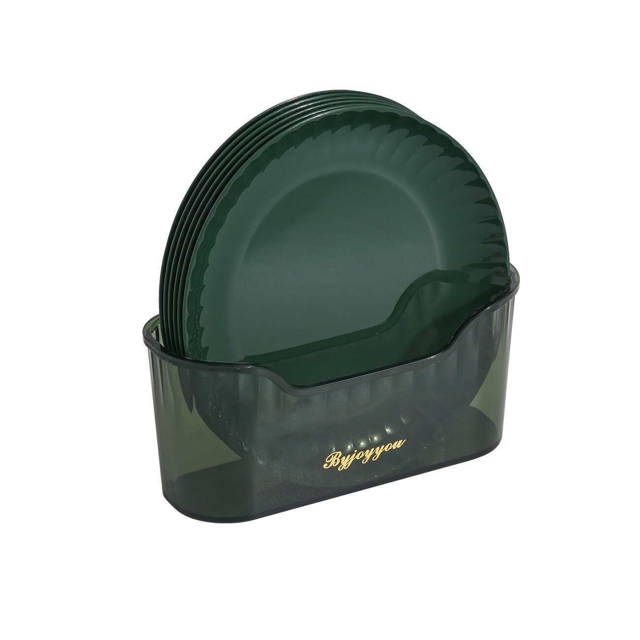 6PCS/Set Household Dining Table Small Plate Food Snack Dish Dried Fruit Food Serving Trays Spit Bone Dish: green