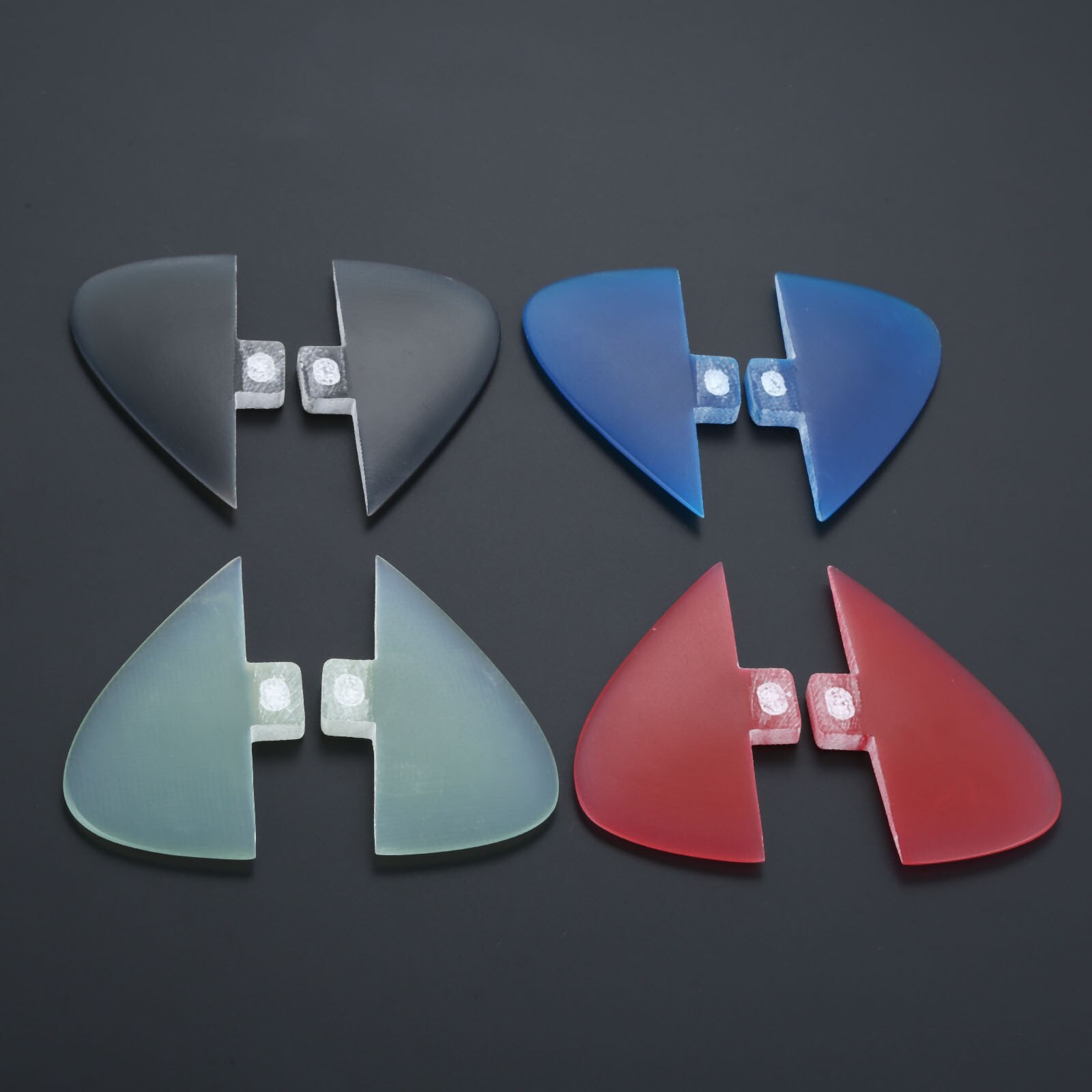 Sup surf paddling center kneel fin sæt glasfiber finner quilhas til fcs fin box base kite/paddle boards surfbræt haleror