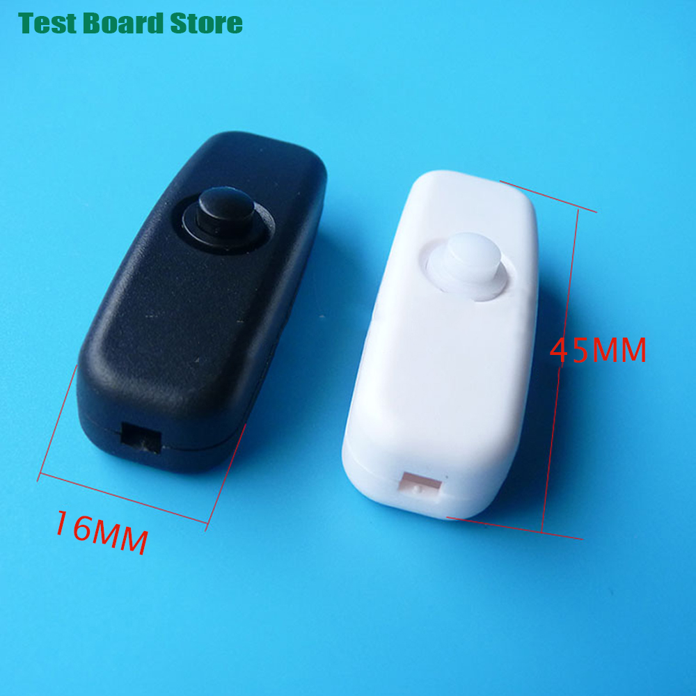 1Pc Test Board Mini Button Switch Long Button Switch Line Switch Bedside Lamp LED Lamp USB Power Small Switch With Line DC1V-30V