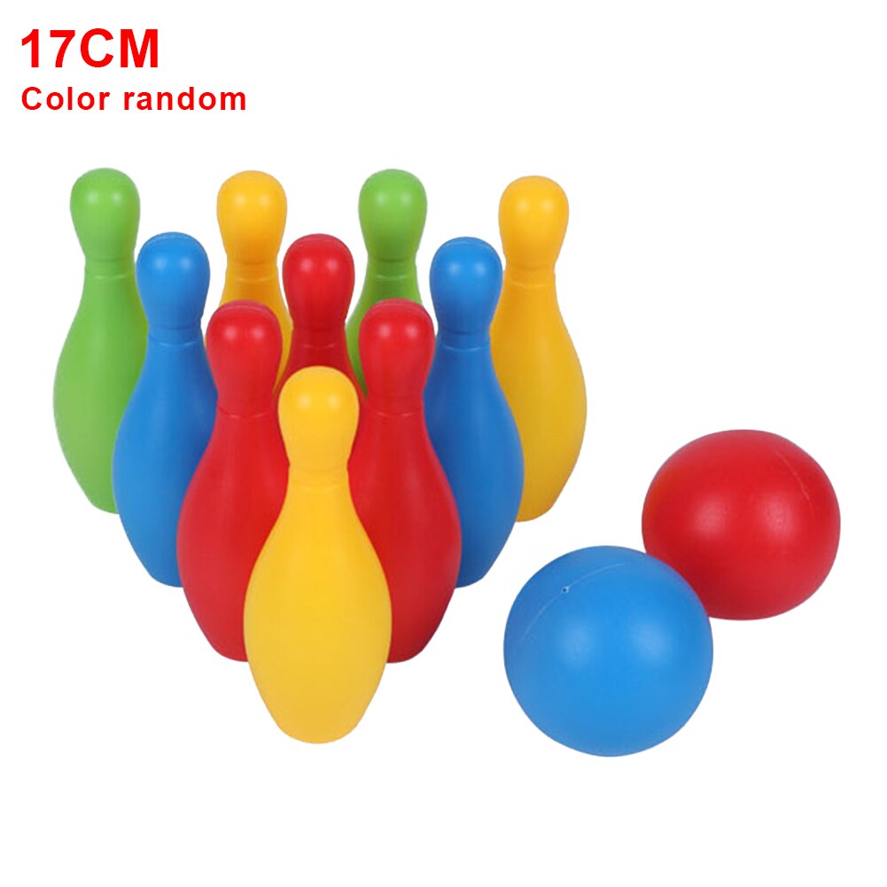 Farverig forælder barn sjov glat sport bowling legetøj sæt tidlig undervisning spil børnehave pædagogisk småbarn giftfri hjem: 17cm