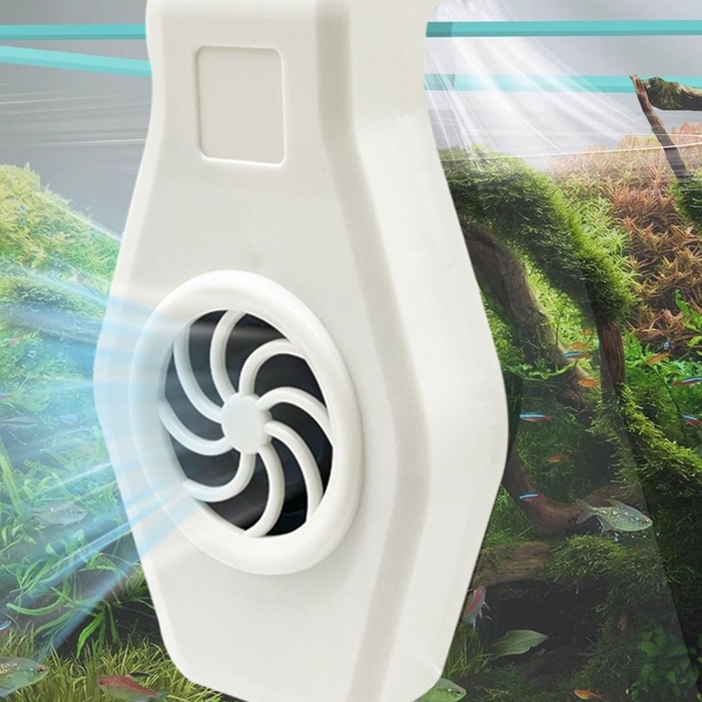 Enfriadores de acuario creativos de 2 velocidades de viento, ventilador de montaje en pared, dispositivo de refrigeración de tanque de peces de plástico, ventilador de refrigeración ajustable para acuario