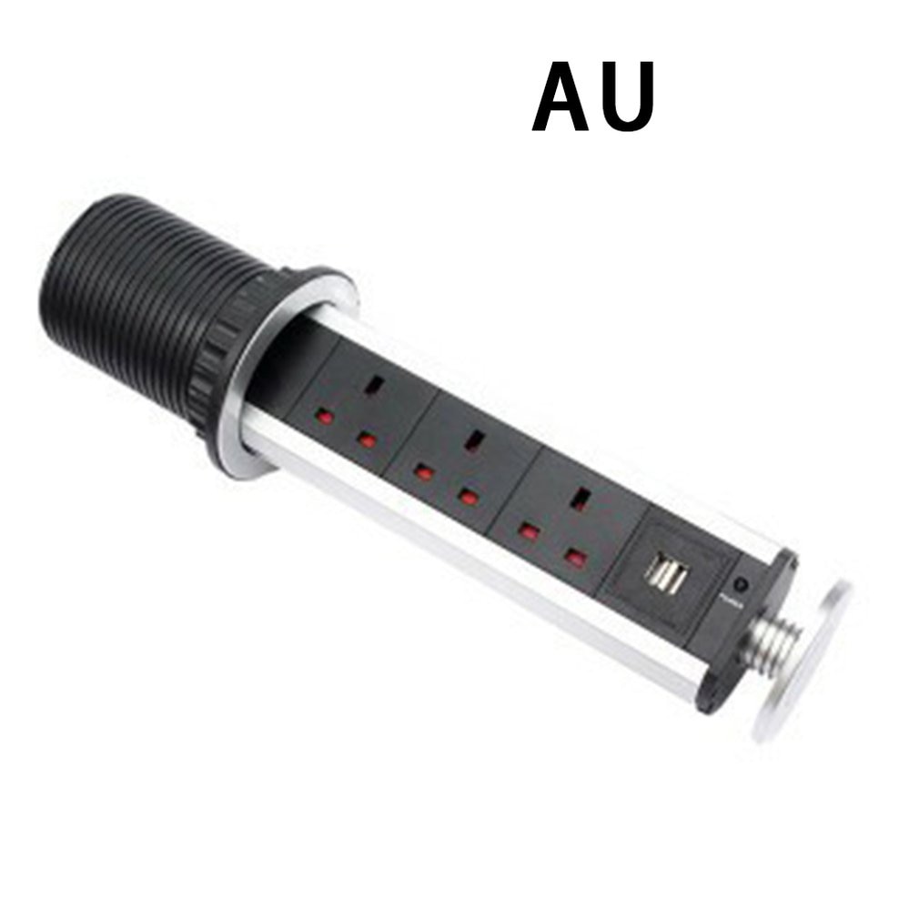Enchufe inteligente ligero Usb, enchufe de escritorio oculto de oficina, enchufe Vertical esencial para el hogar: AU