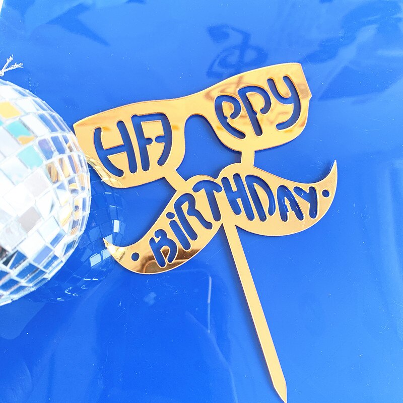 Super papá Topper para tarta de feliz cumpleaños padre acrílico decoración para postres y pasteles para papá es el mejor cumpleaños adornos para la parte superior de una tarta de: D