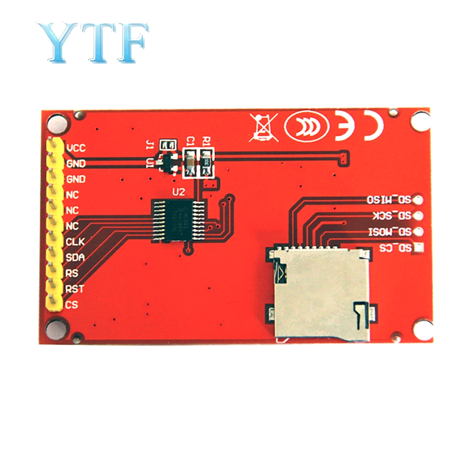 Modulo LCD TFT da 2.0 pollici, schermo a colori, di porta seriale SPI, solo 4 IO