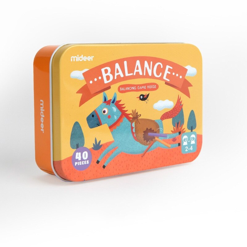 Midee Houten Stapelen Balans Olifant & Paard Educatief Math Speelgoed Voor Kinderen Leren Spelen Puzzel Spelletjes Kids: MD1051