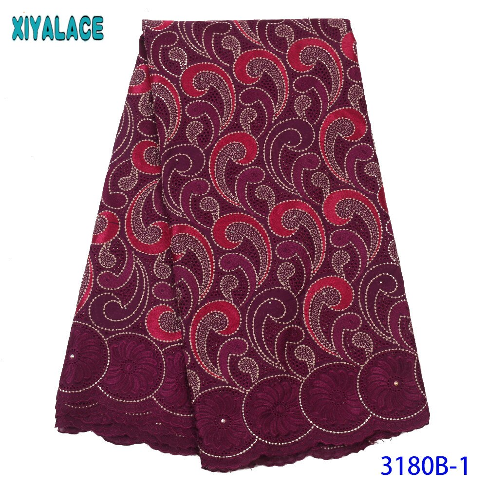 African Lace Fabric Swiss Voile Lace In Switzerland Nigerian Embroidery Lace Fabric for Women KS3180B