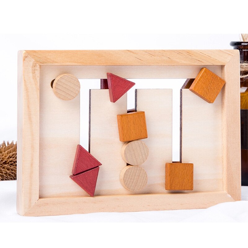 Houten Educatief Vorm Matching Speelgoed Baby Speelgoed Logisch Redeneren Puzzels Game Kids Vroege Educatief Speelgoed