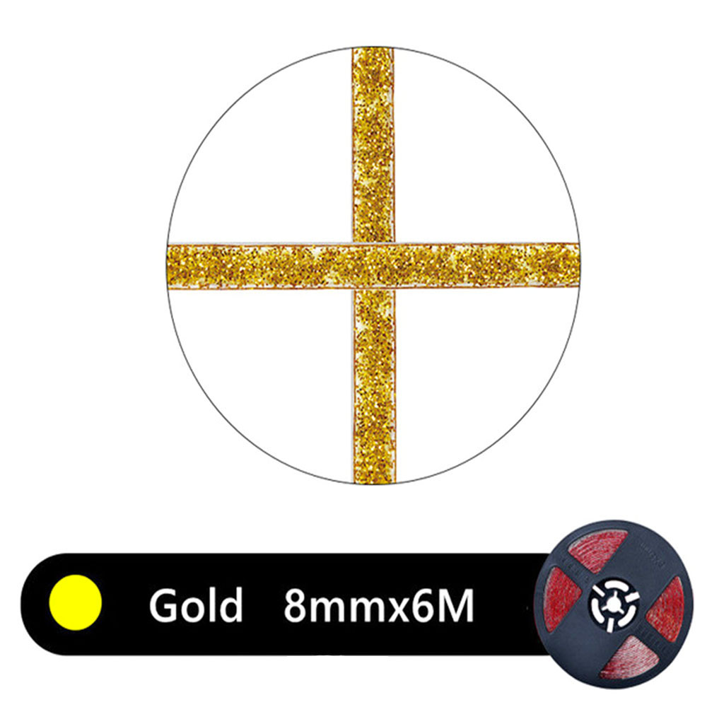 Samoprzylepna taśma ceramiczna robić płytek ceramicznych Kuchnia Łazienka Odporna na pleśń Wodoodporna Piękny szew Ściana Linia podłogi Dekoracja domu: Złota