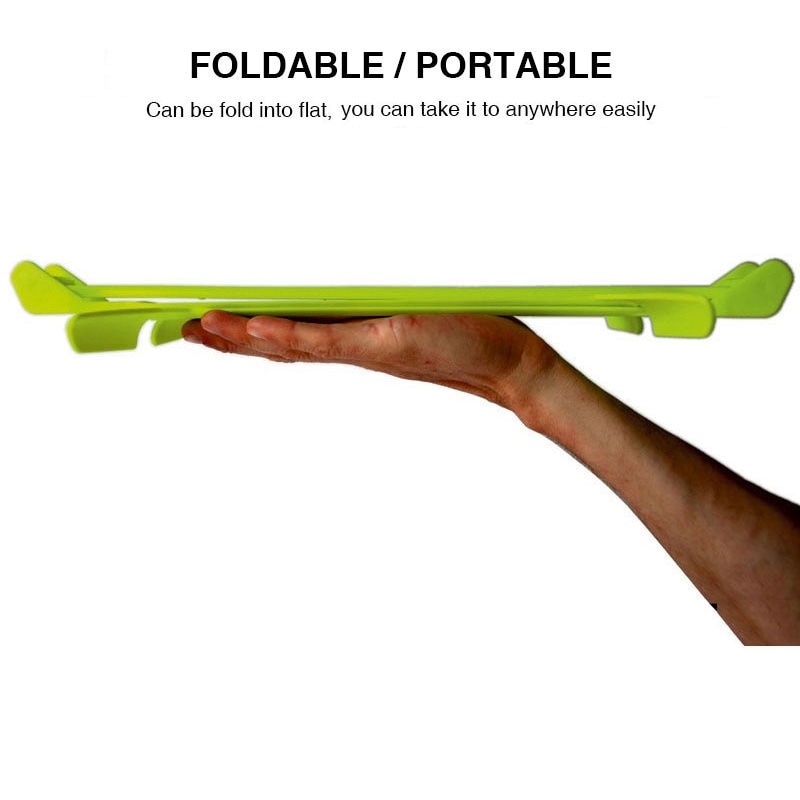 5pcs Pack Portable Sports Training Agility Hurdles Soccer Football Plyometric Speed Hurdles Foldable Collapsible Hurdle