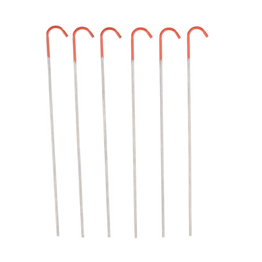 6 stück 130mm outdoor-zeltnägel, rostfrei, für campingpavillons