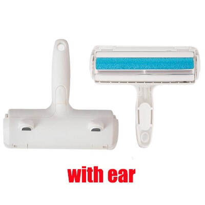 1Pcs Borstel Artefact Pet Hair Remover Roller Pluisjes Verwijderen Borstel Hond Kat Haar Kleding Tapijt Reinigingsborstel Fuzz Scheerapparaat: blue with ear