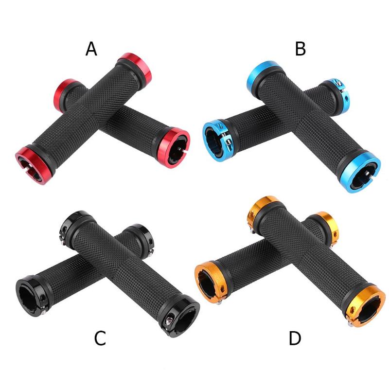 1 par de ciclismo antideslizante puños Anti-deslizamiento de plástico, manillar de bicicleta accesorios para MTB bicicleta de carretera
