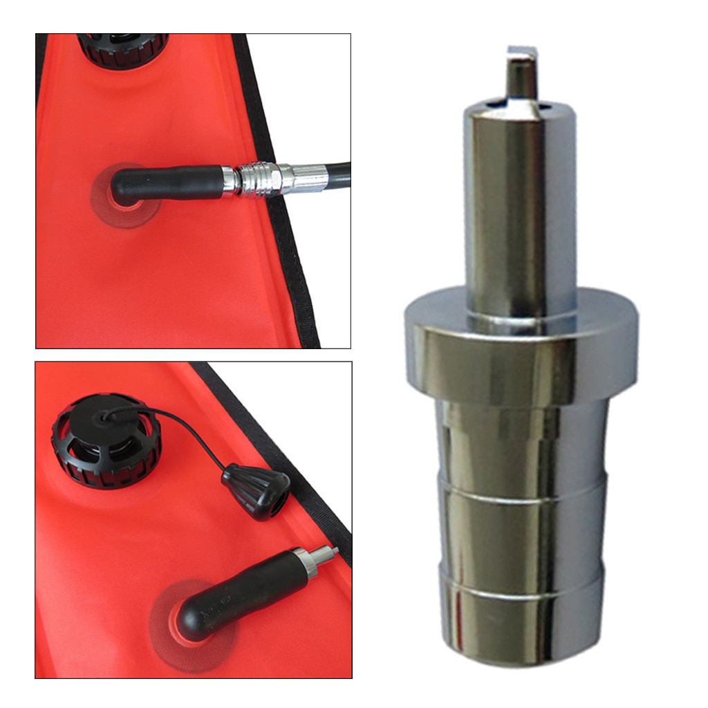 Boya de marcador de superficie de buceo, Conector de manguera de boquilla de inflado SMB