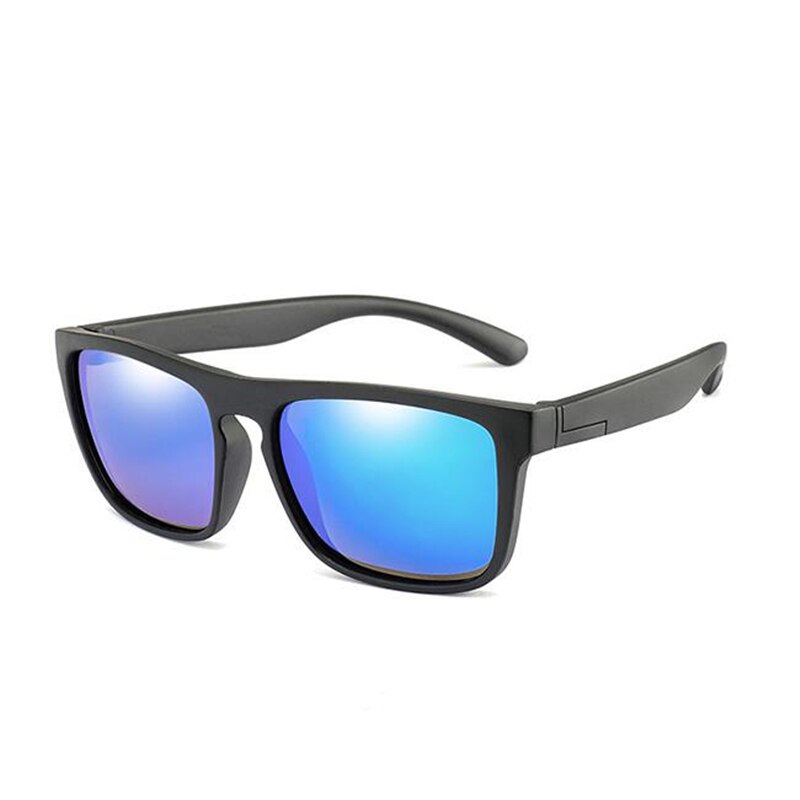 Cool Gepolariseerde Zonnebril voor Kinderen Zonnebril voor Kinderen Jongens Meisjes Sunglass UV400 Bescherming Kinderen: Black-Blue