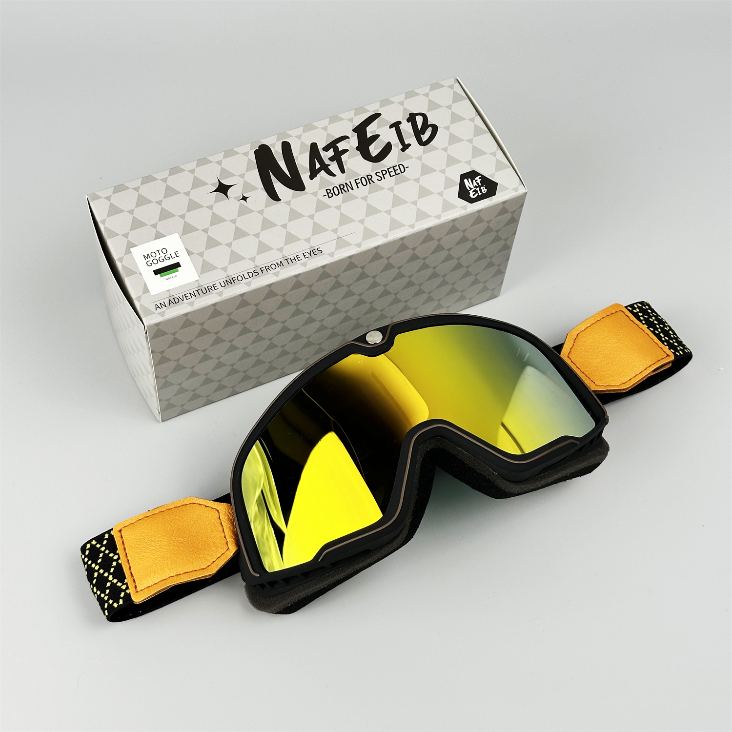 Bikers Retro Motorbril Bril Vintage Moto Klassieke Bril voor Pilot Style Steampunk ATV Bike Koperen Helm: Rood