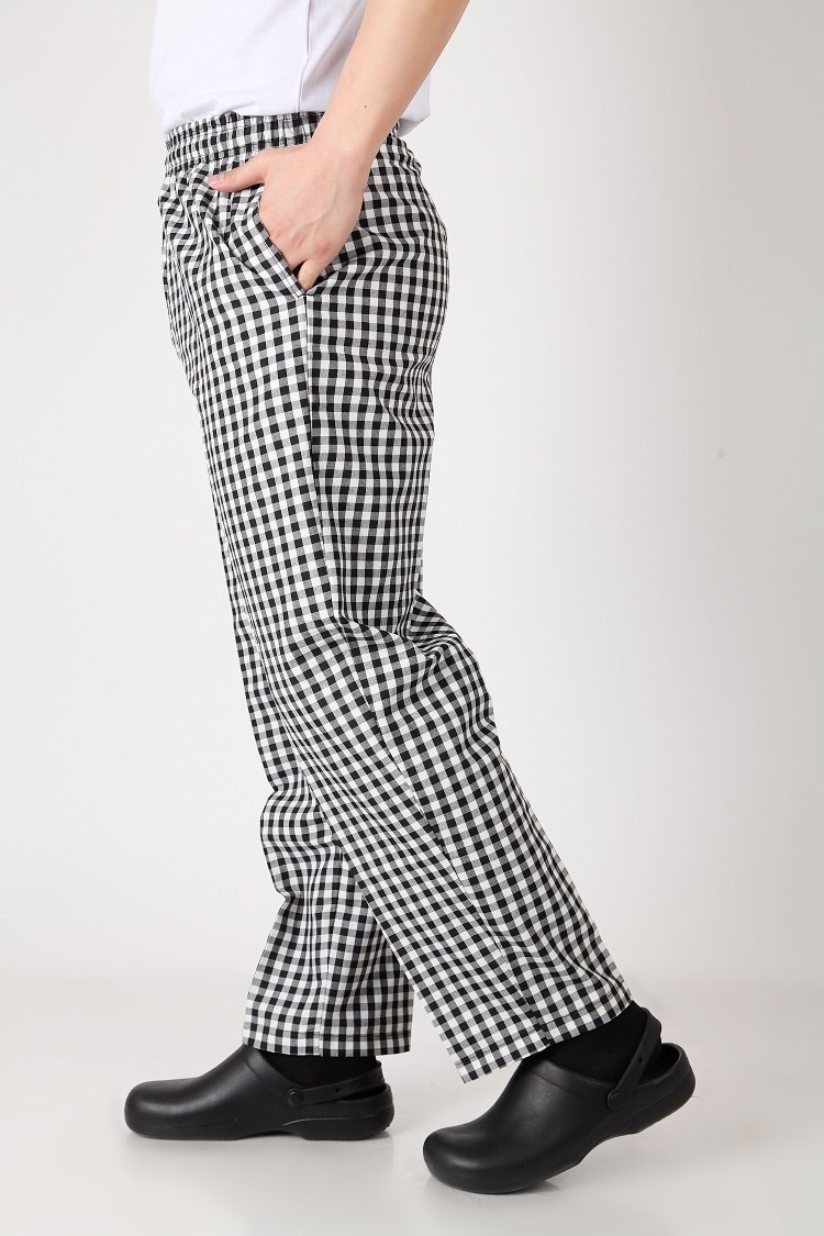 Pantalones de chef de 1 pieza, uniformes de camarero de restaurante, pantalones de taza, pantalones de servicio de cocinero, estilo