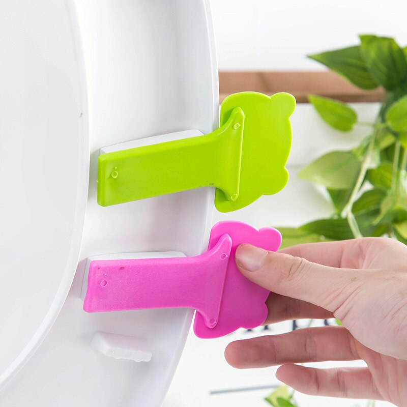 5/2/1Pcs Cartoon Toilet Lid Flipper Handle Anti-Dirty Hand Uncovering Flip Cover Handle Toilet Seat Lifter Bathroom Accessories