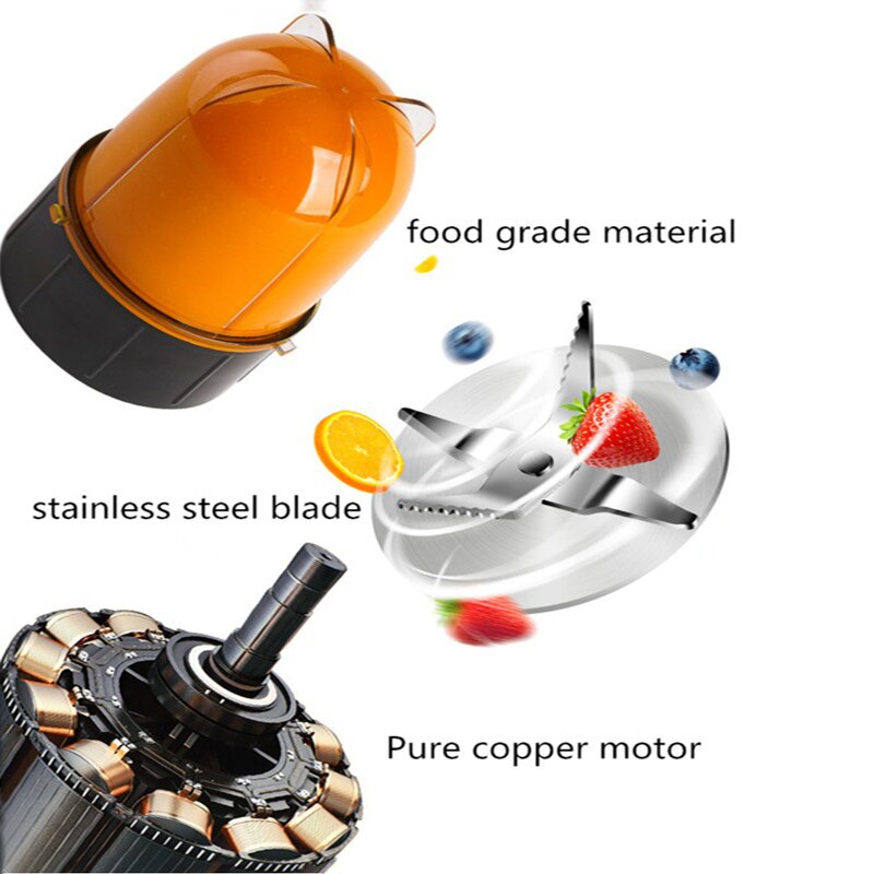 220V Electric Juicer Blender Mini Multifunctional Household Automatic Blender Machine EU/AU/UK/US Plug