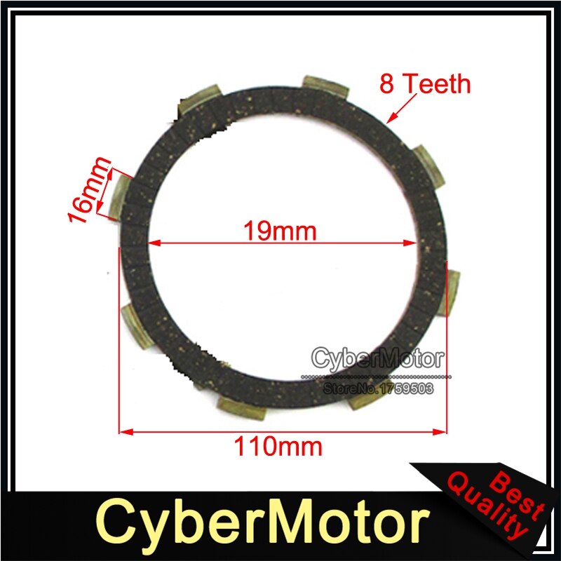 7 Stks/pak Motor Koppeling Wrijving Plaat Voor Cg Cb 200cc 250cc Atv Quad Dirt Motor Bike Motorcycle
