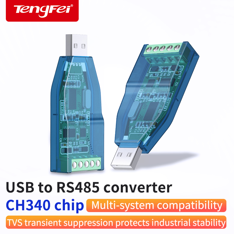 Industrial USB To RS485 Converter Upgrade Protection RS232 Converter Compatibility V2.0 Standard RS-485 A Connector Board Module