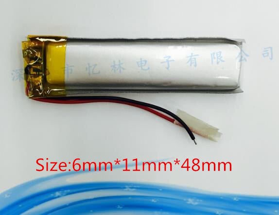 Batterie lithium 3.7 V, 601148 V, 061148P, 601148P, 3.7 V, avec panneau de protection, pour bluetooth, MP3 et MP4