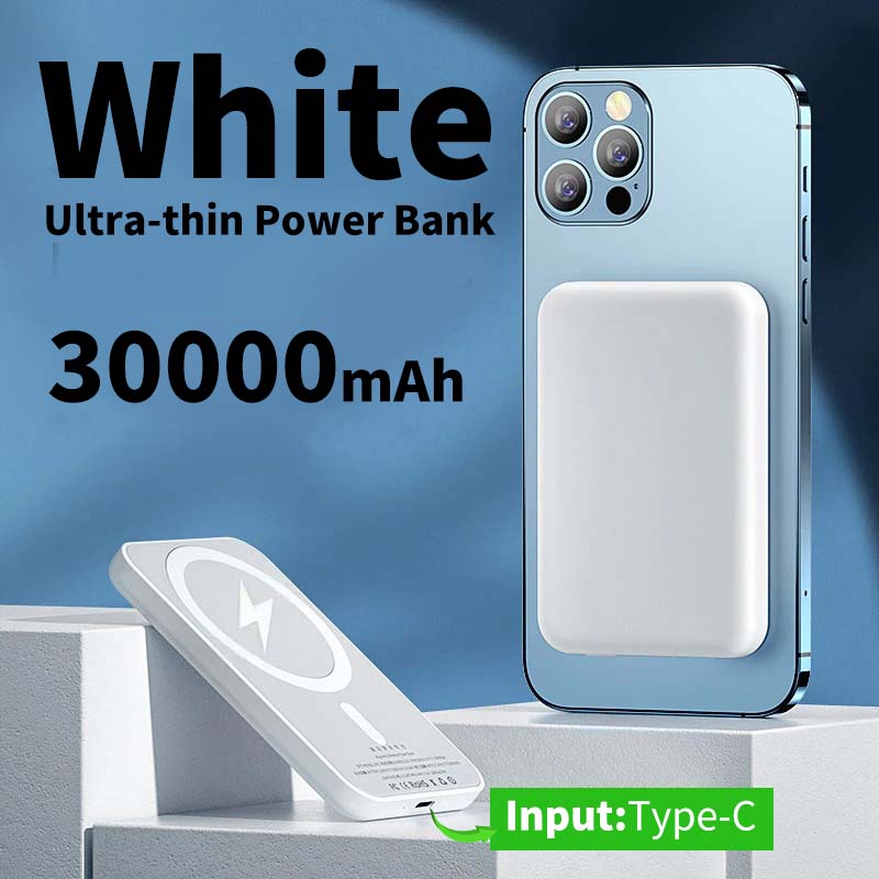 50000 mah magnetisk trådlös powerbank för magsafe bärbar för iphone 17 16 bärbar laddare externt 15 batteripaket: Guld-