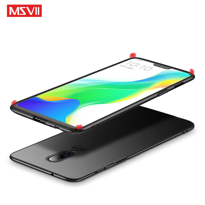One plus 6 T funda Msvii Silm Skin Coque para Oneplus 6 T 6, funda trasera de PC dura para One Plus 6 6 T Six Phone Case