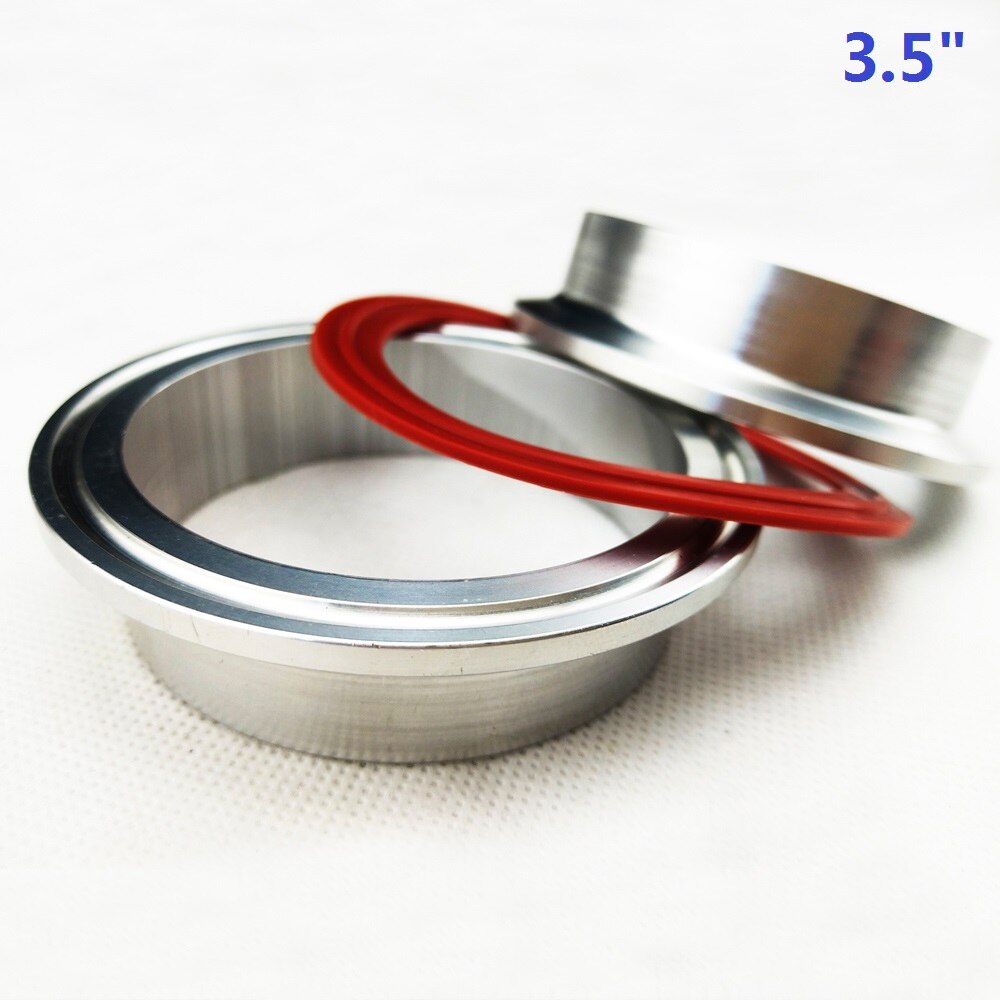 1.5-4.0 tum aluminium fläns bil avgasrör v band klämma o ring tätning legering v band fläns endast fläns: 3.5 tum