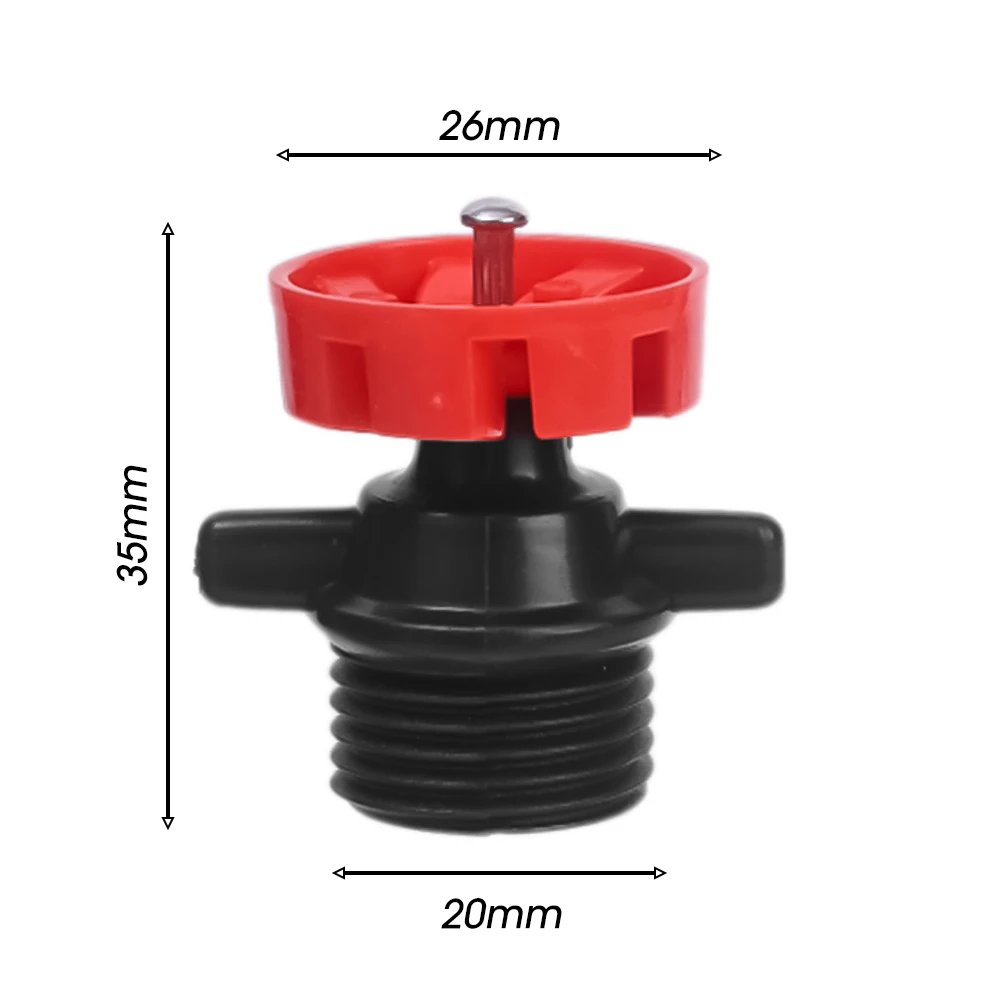 Buse rotative automatique arrosage buse rotative d'irrigation 360 ° Buse d'arrosage pour l'irrigation des fleurs et des légumes de jardin et de pelouse: Rouge