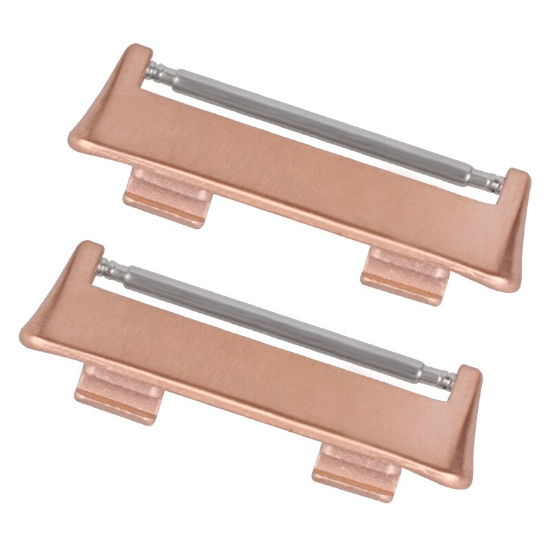 De acero adaptador de correa del reloj para OPPO reloj inteligente 41MM 46MM reloj de Metal banda conector de accesorios DIY para Oppo reloj: Rose Gold / 41mm