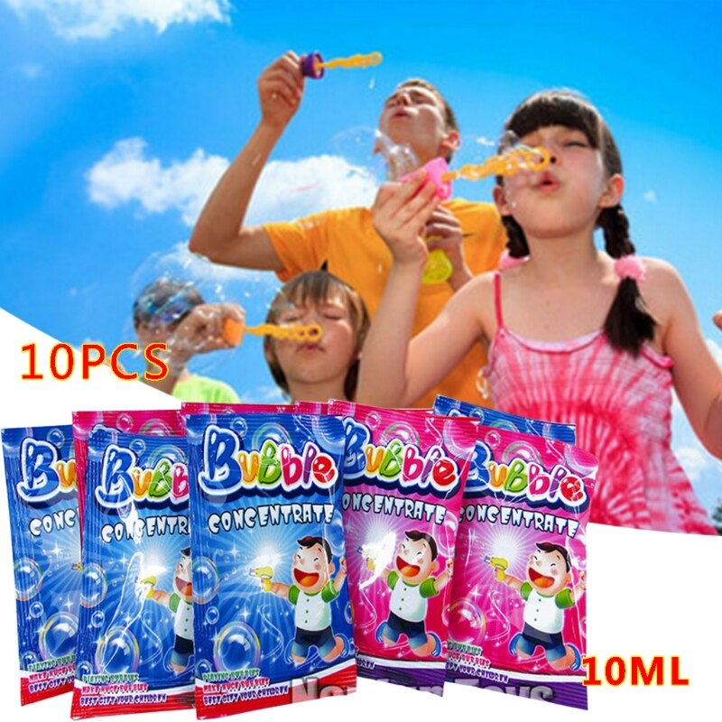 10 stücke blasiert Flüssigkeit 100ml Konzentrat Blasen Flüssigkeit Seife Wasser blasiert Pistole Zubehör blasiert wasser