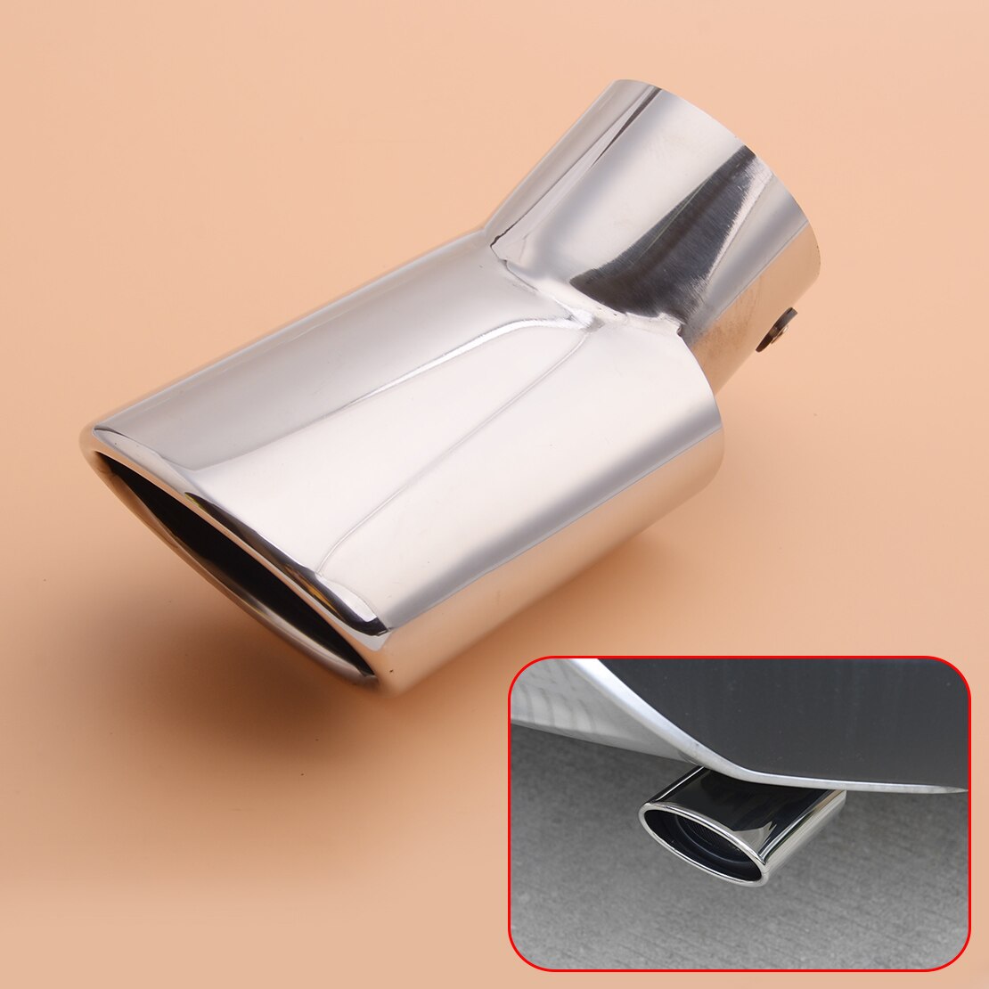 Stainless Exhaust Tail Pipe Tip Muffler Trim Tailpipe fit for Honda CRV CR-V