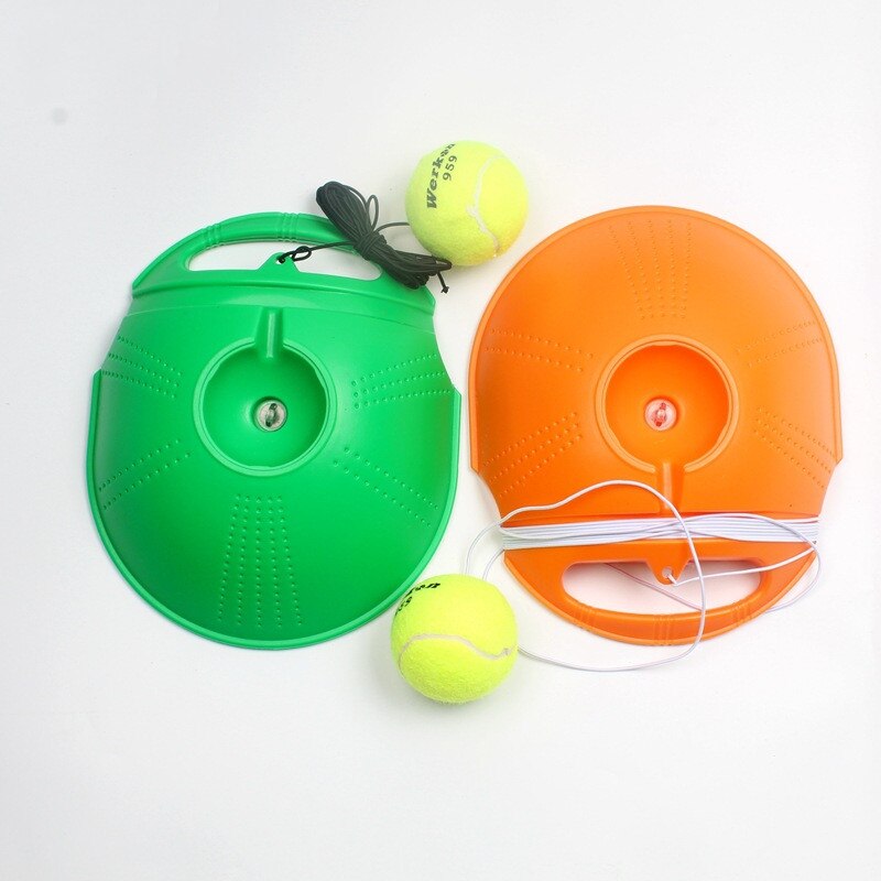 Heavy Duty Tennis Trainer Exercise Tennis Ball Sport Self-study Rebound Ball Tennis Training with Baseboard Sparring Device