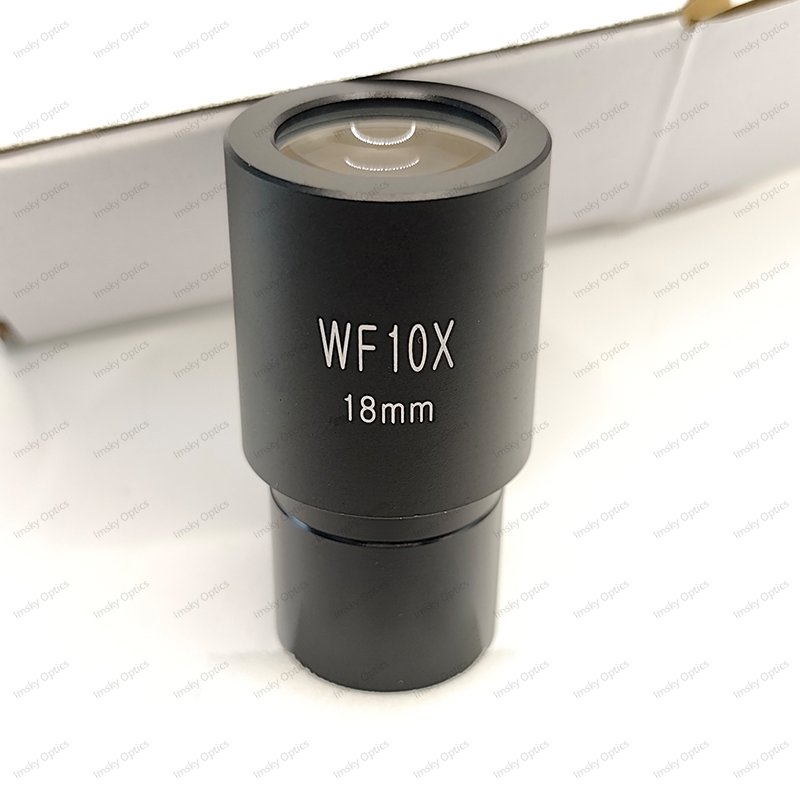 2PCS WF10X/18mm 23.2mm Microscope Eyepieces Wide Field Eyepiece Optical Lens Microscopio Ocular for Biological Microscope